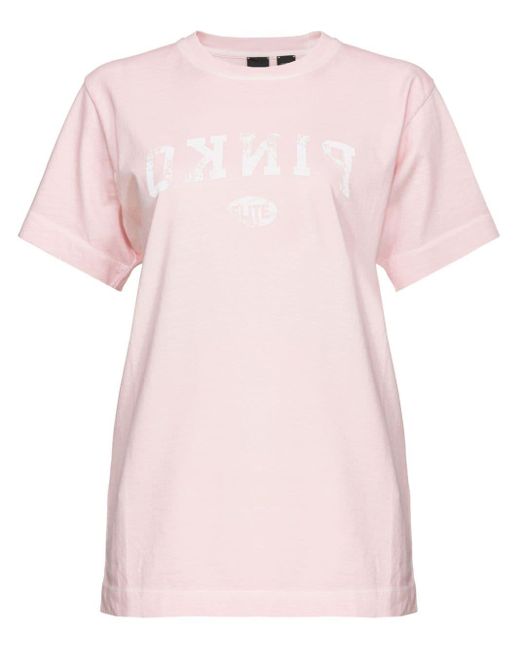 Pinko Pink Tiramisu Cotton T-shirt