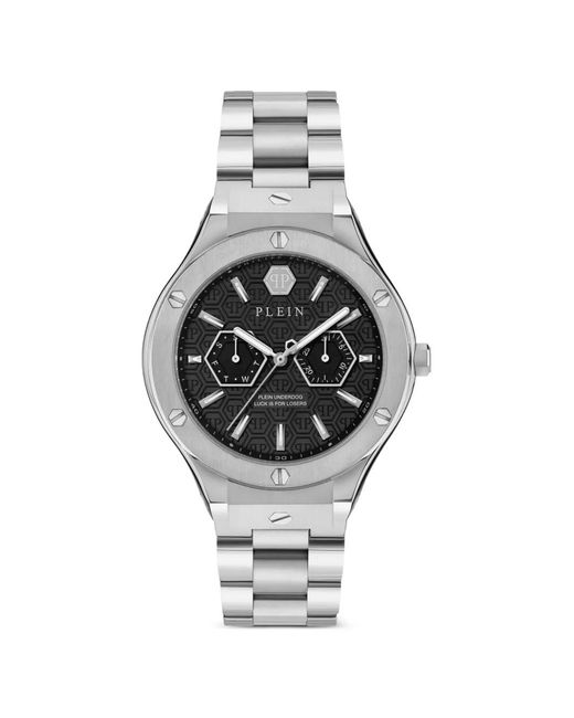 Philipp Plein Gray Underdog 44Mm Watch for men