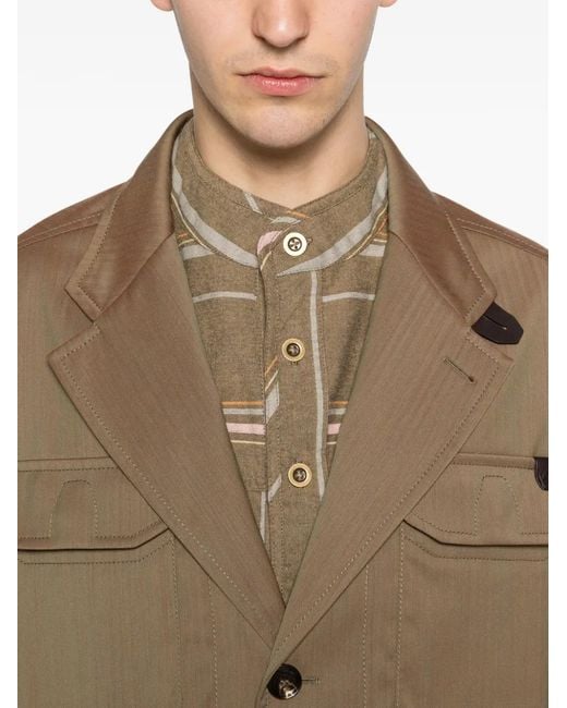 Brioni Natural Multi-Pocket Jacket for men