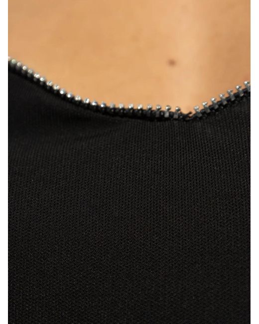 DSquared² Black Off-Shoulder Mini Dress