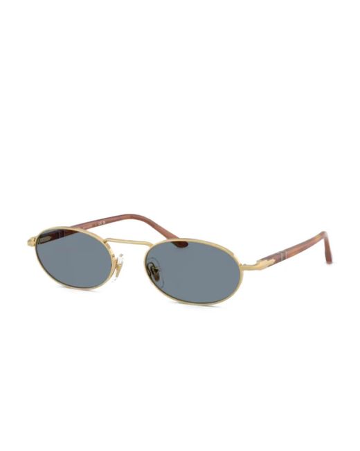 Persol Metallic Oval-Frame Sunglasses
