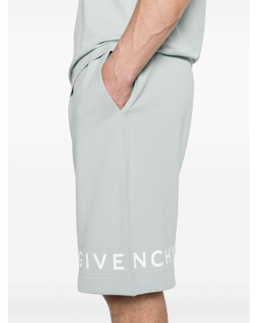 Bermuda en jersey à logo imprimé Givenchy pour homme en coloris Gray
