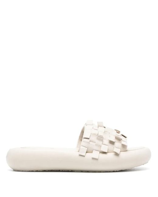 Vic Matié レザーサンダル White