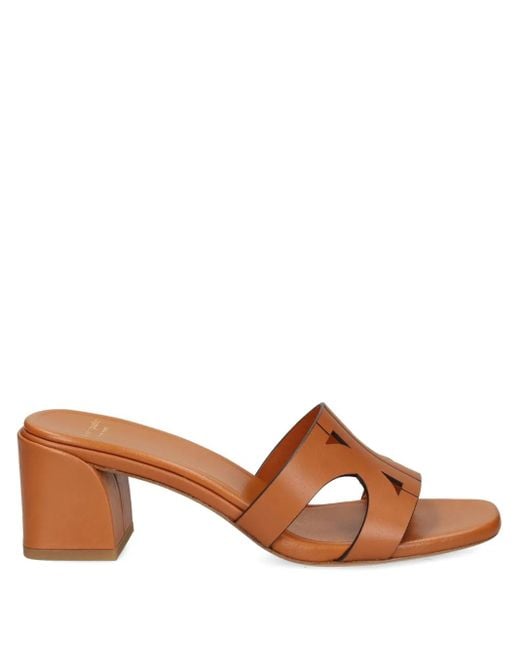 Kate Spade Brown 60mm Double K Mules