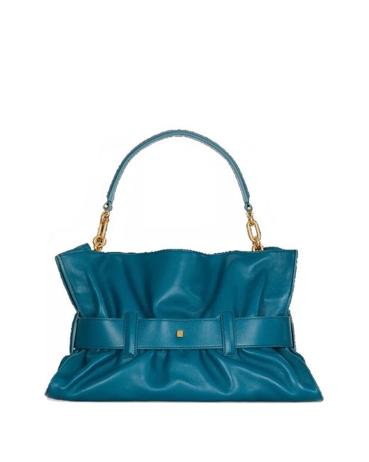 Balmain Blue Medium Anthem Bag