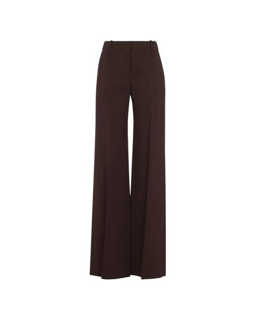 Ermanno Scervino Brown Interlock Flared Trousers