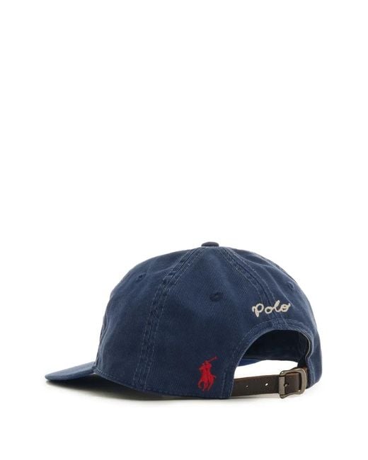 Polo Ralph Lauren Blue Polo Script Baseball Bap for men