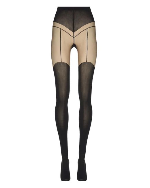 Wolford プリント タイツ Natural