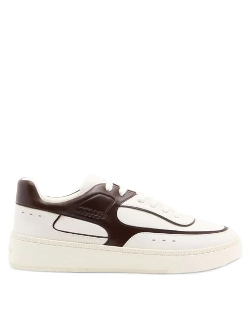 Bally White Raise Leather Sneakers for men