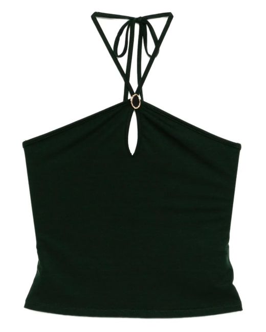Reformation Juniper Gebreide Top in het Black