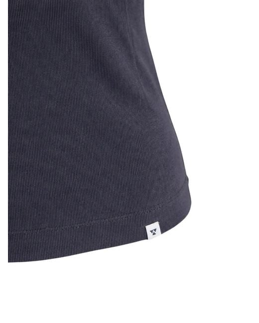 Woc Blue Ribbed Top