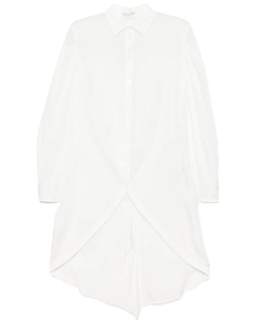 Yohji Yamamoto White Langärmeliges Hemd