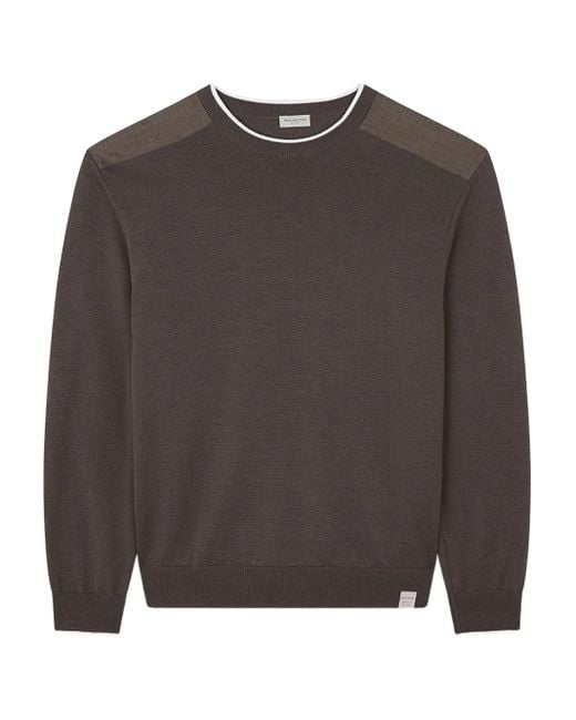 Paul & Shark Gray Crew-Neck Sweater for men