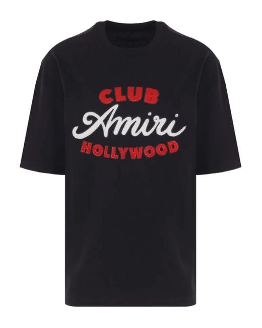 T-Shirt Club Hollywood di Amiri in Black da Uomo