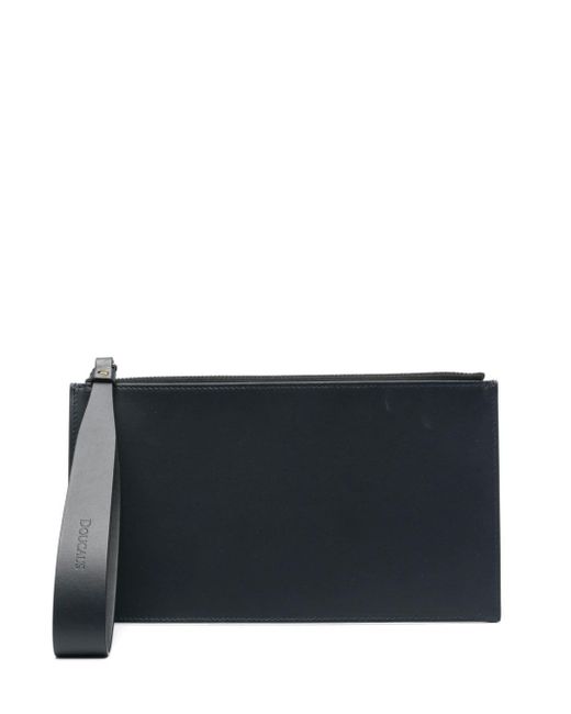 Doucal's Black Smooth Leather Wallet for men