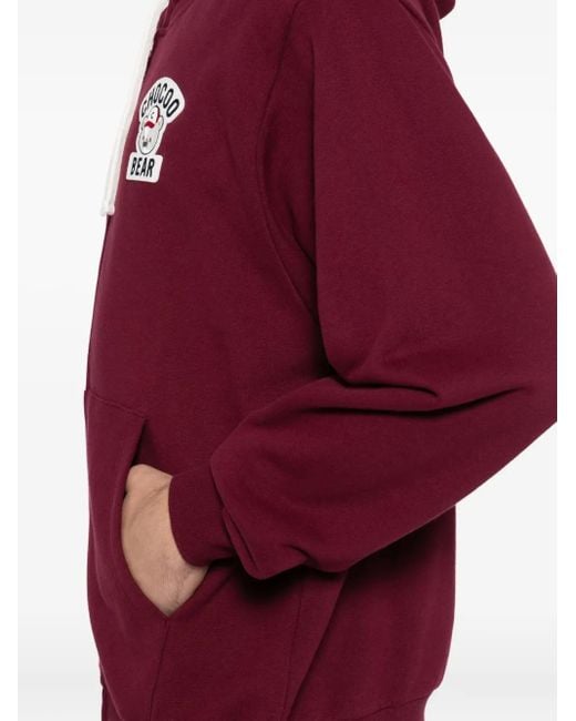 Chocoolate Hoodie Mit Logo-Applikation in Red für Herren