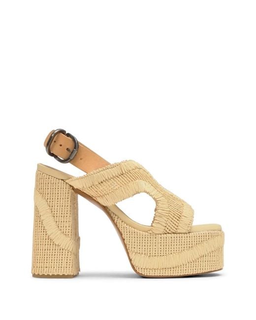 Castaner Natural Francina Woven Platform Sandals