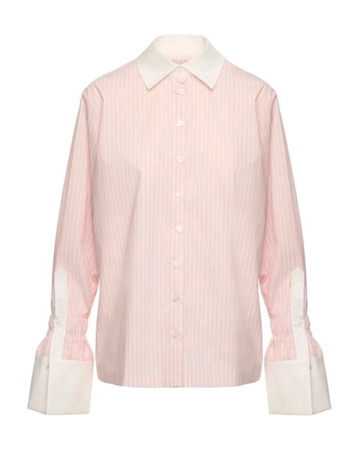 V:PM ATELIER Ginny ストライプ シャツ Pink