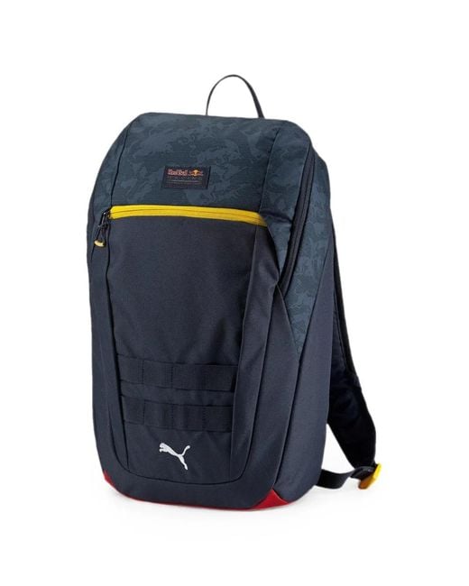 PUMA Blue X Bull Logo-Patch Backpack for men
