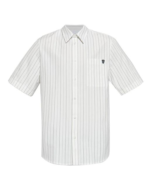 Burberry Cotton Mini Sip Shirt in White for Men | Lyst