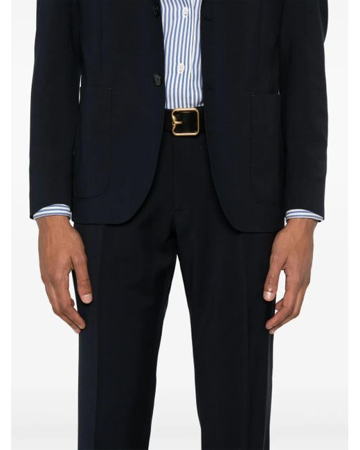 Traje de lana virgen Luigi Bianchi de hombre de color Blue