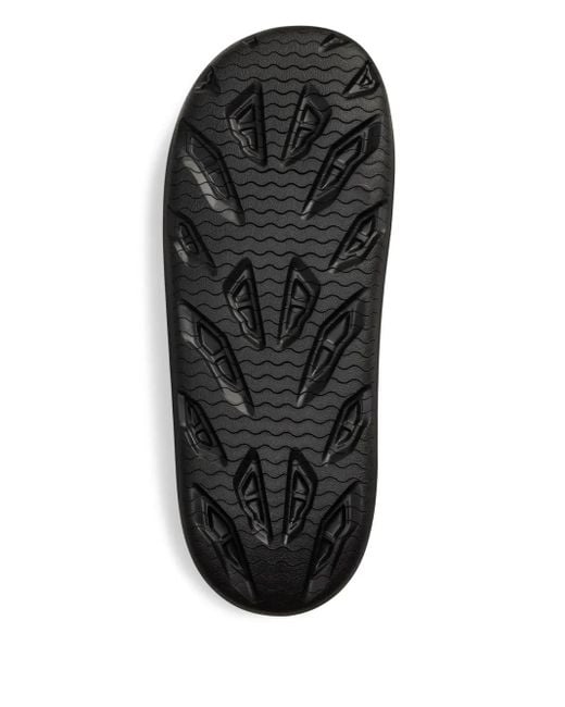 Sandali Slides Con Applicazione di Polo Ralph Lauren in Black da Uomo