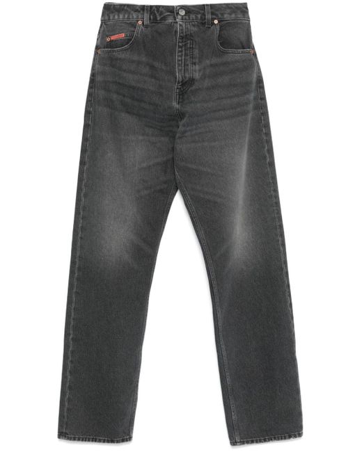 Martine Rose Gray Open Fly Jeans for men