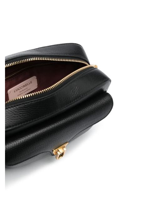 Coccinelle Black Beat Soft Leather Crossbody Bag