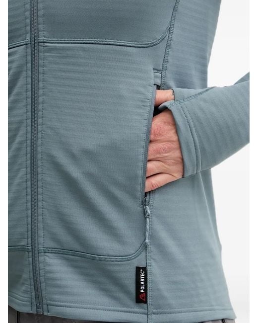 Mammut Blue Taiss Ml Logo-Print Zip-Up Sweatshirt for men