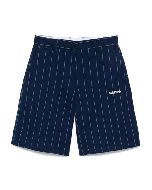 Adidas ストライプ ショートパンツ Blue