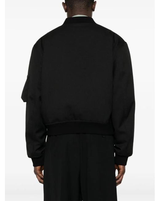 Jil Sander Black Bomber Jacket for men