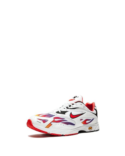Nike White X Supreme Zoom Streak Spectrum Plus Sneakers