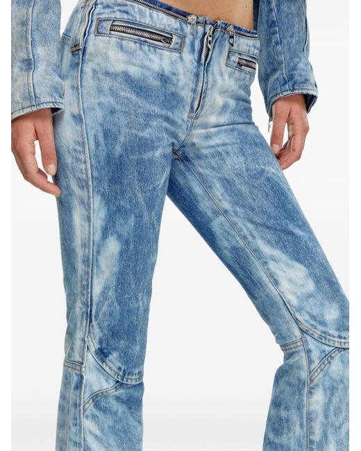 DIESEL Jeans Met Ritsdetail in het Blue