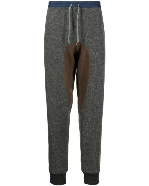 Kolor Gebreide Broek in het Gray voor heren