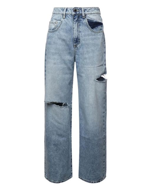 ICON DENIM Blue Poppy Cut-Out Jeans