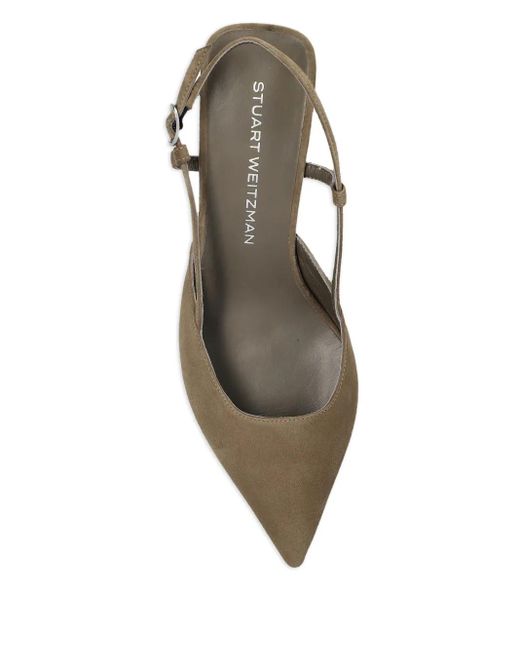Stuart Weitzman Metallic 50Mm Vinnie Slingback Pumps