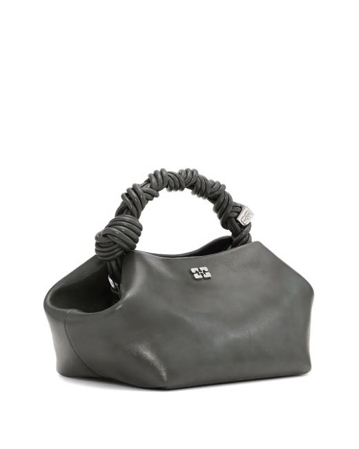 Ganni Black Small Bou Tote Bag
