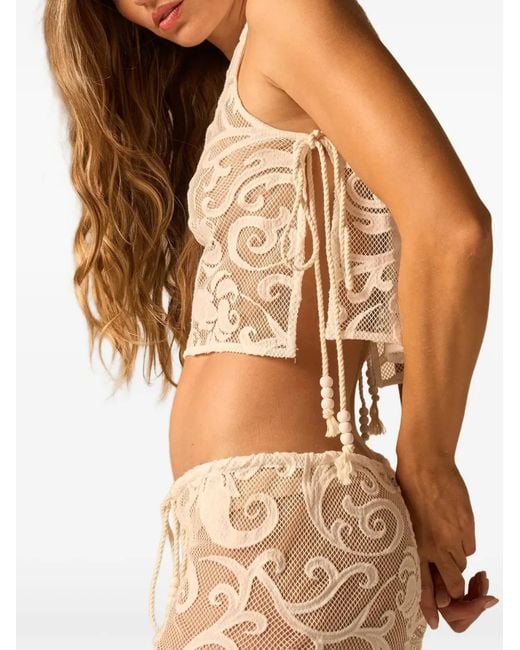 JBQ Brown Bimini Cropped Top