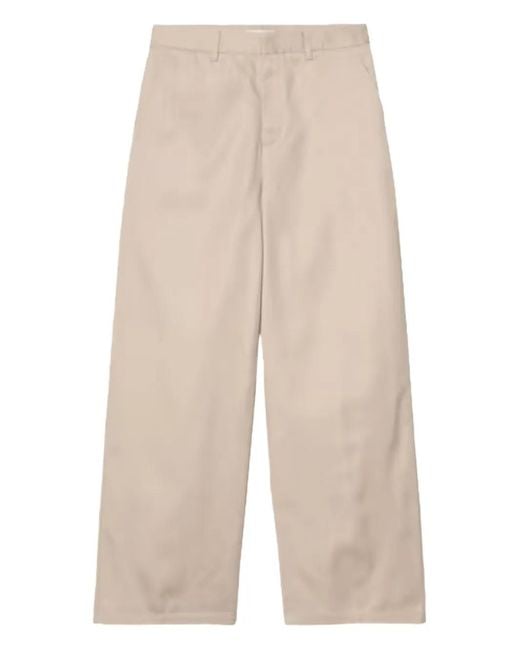 Carhartt Natural Omak Logo-Patch Trousers