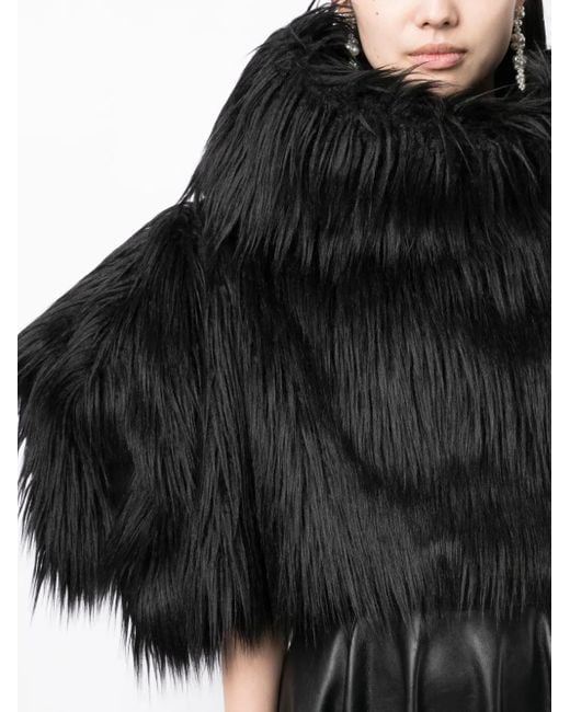 Mantella Crop di Comme des Garçons in Black