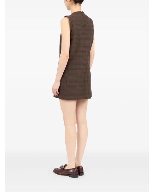MM6 by Maison Margiela Natural Striped Mini Dress