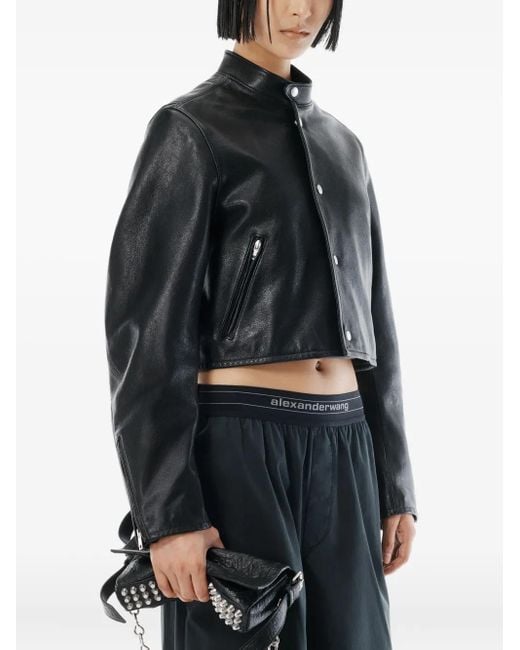 Alexander Wang Blue Logo Elastic Mid-Rise Pant
