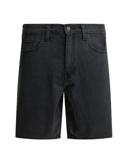 Levi's Black 468 Cotton Shorts for men
