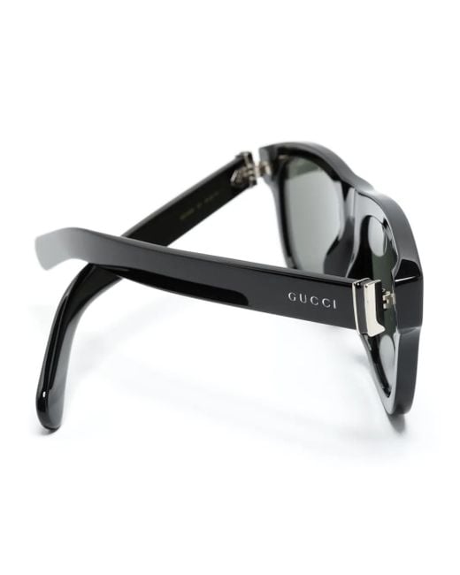 Gucci Gray Square-Frame Sunglasses for men