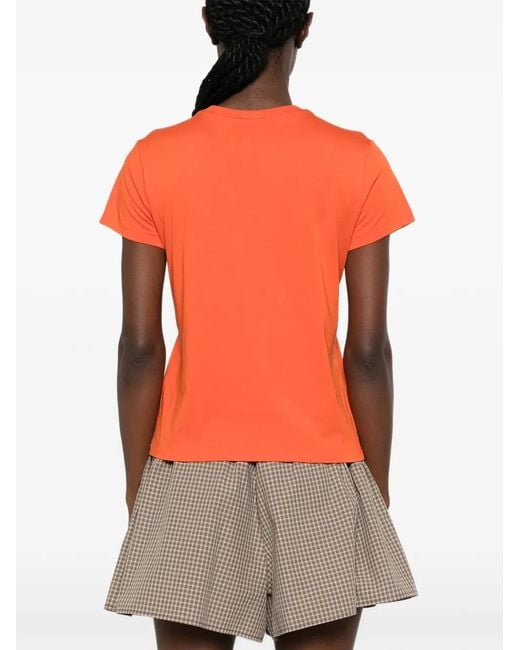 Polo Ralph Lauren Orange Embroidered-Logo T-Shirt
