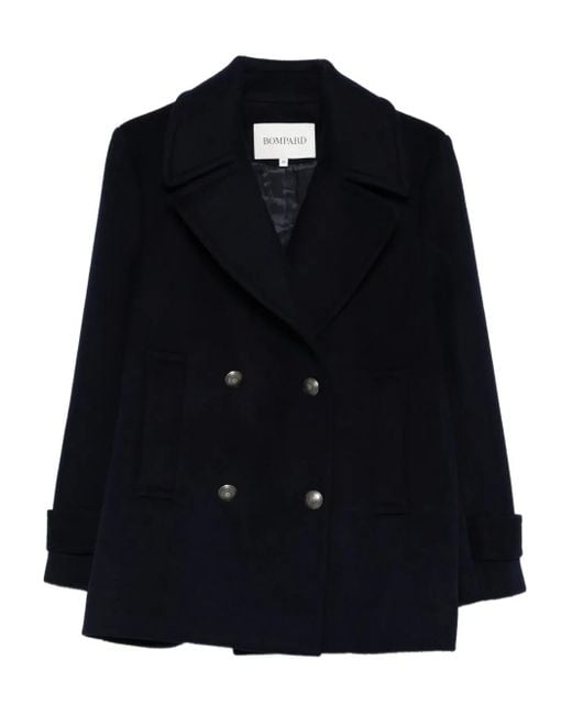 Abrigo con solapa de muesca Eric Bompard de color Black