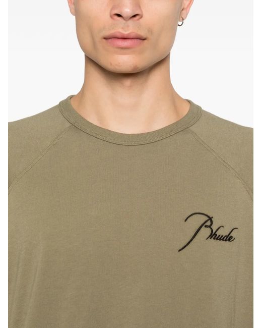 Rhude Gray Classique Raglan Tee for men