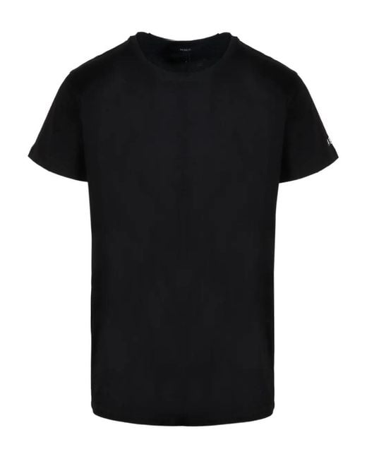 14 Bros Black Cotton T-Shirt for men