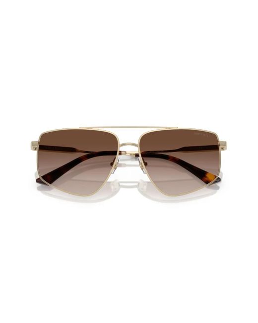Jimmy Choo Brown Square-Frame Sunglasses