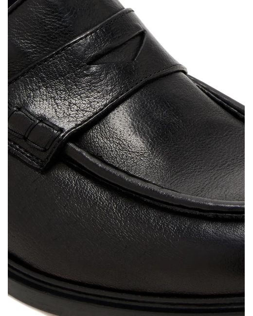 STURLINI FIRENZE Black Penny-Slot Loafers for men
